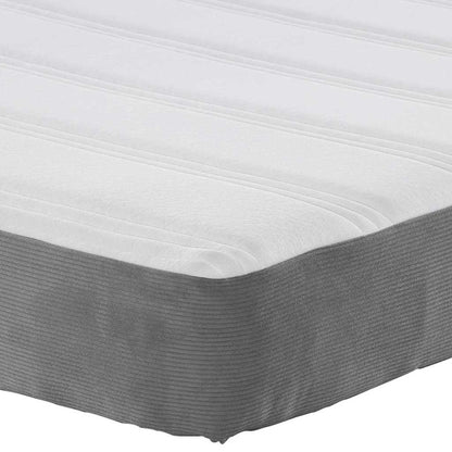 Materasso da Letto Grigio chiaro 180 x 200 cm Tessuto