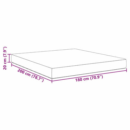 Materasso da Letto con materasso Salvia 180 x 200 cm Tessuto | homemem39
