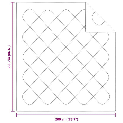 Duvet Estivo Bianco 220 x 200 x 3 cm Poliestere | homemem39