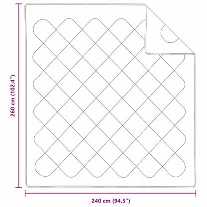 Duvet Estivo Bianco 260 x 240 x 3 cm Poliestere | homemem39