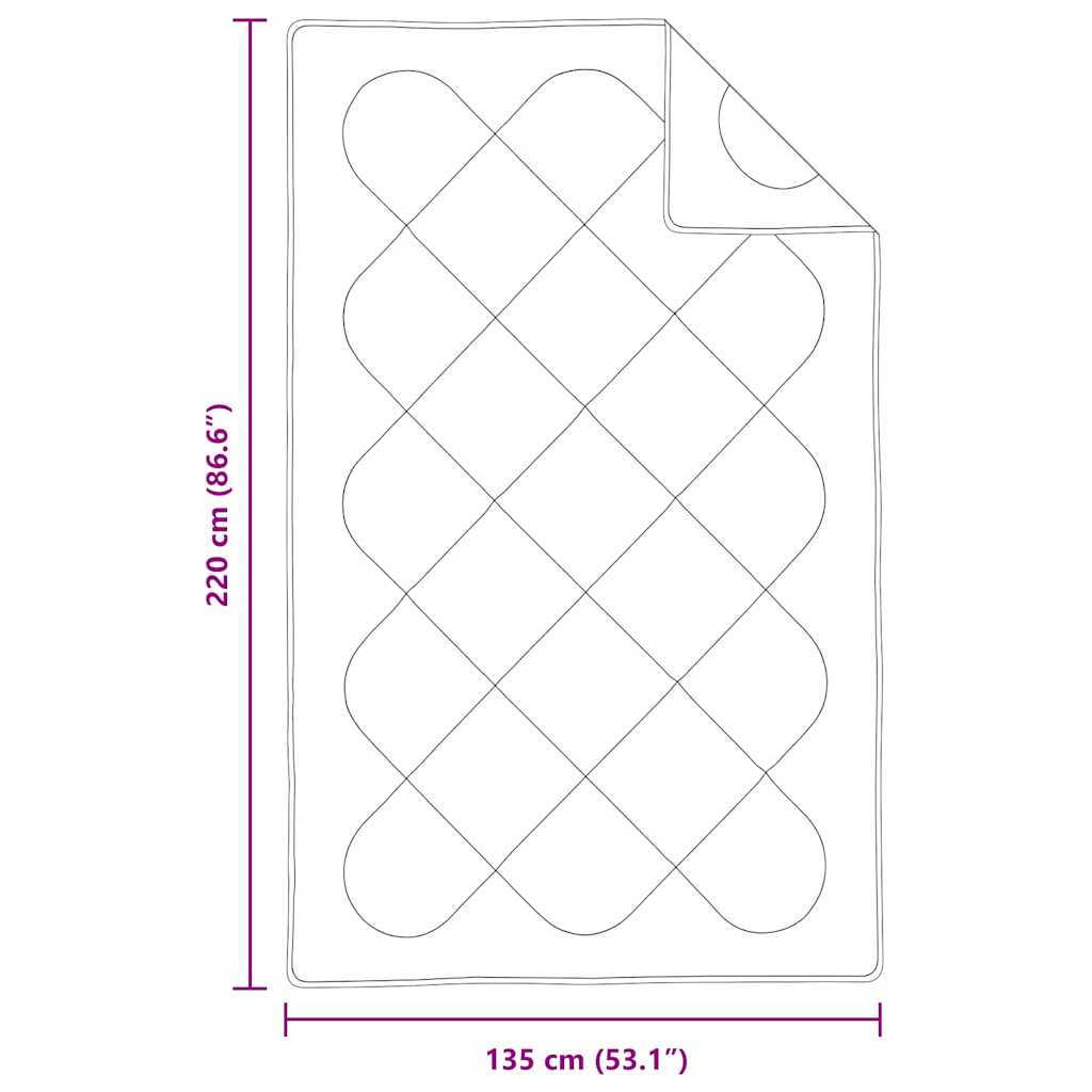 Piumoni e Piumini Bianco 135 x 220 cm Microfibra - homemem39