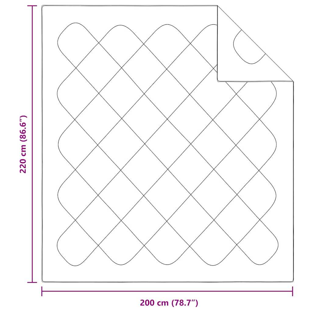 Piumone Bianco 220 x 200 x 3 cm Poliestere | homemem39
