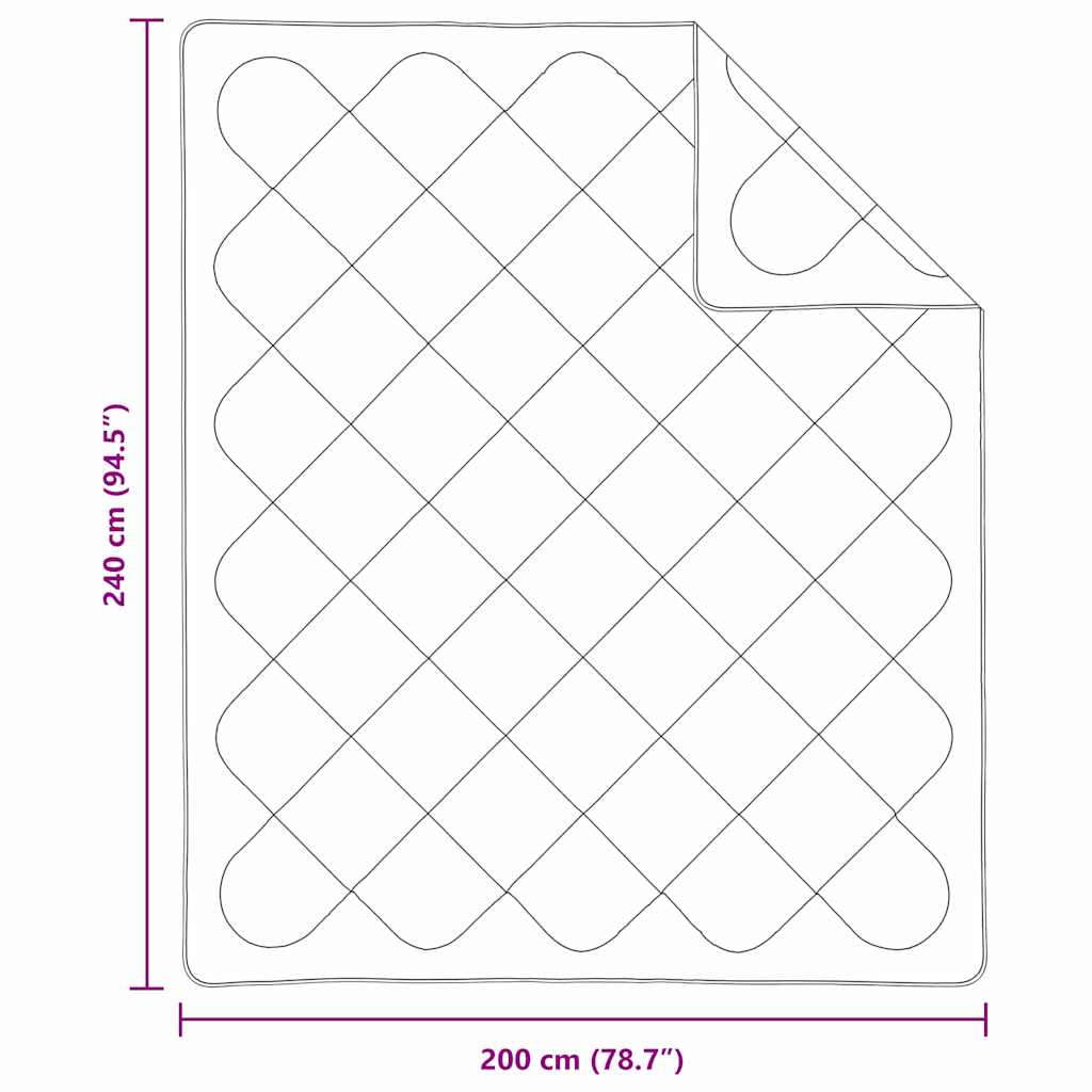 Trapunte & Duvet Bianco 240 x 200 cm Microfibra - homemem39