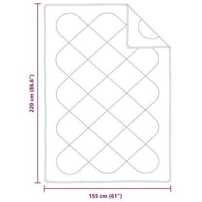 Duvet Invernale Bianco 220 x 155 x 0 cm Poliestere | homemem39