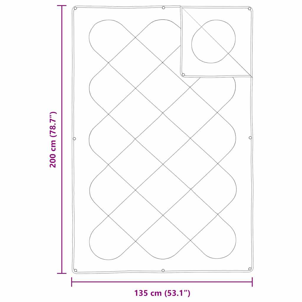 Duvet 2-in-1 Bianco 135 x 200 cm Poliestere | homemem39