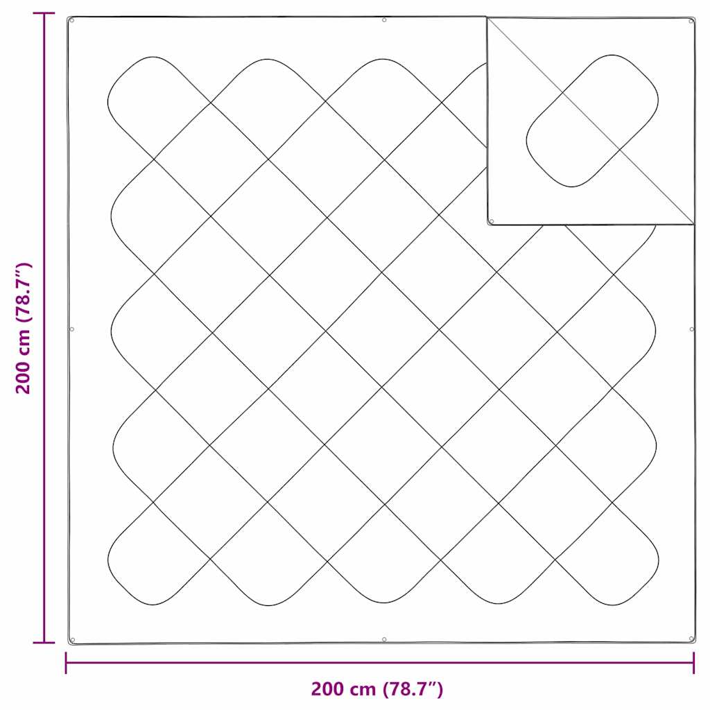 Piumoni e Piumini Bianco 200 x 200 cm Poliestere - homemem39