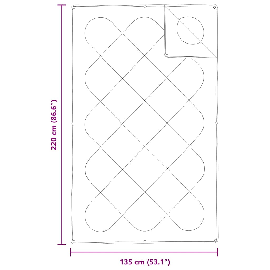 Duvet 2-in-1 Bianco 220 x 135 x 8 cm Poliestere | homemem39