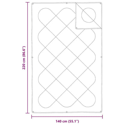 Duvet 2-in-1 Bianco 221 x 140 x 10 cm Poliestere | homemem39