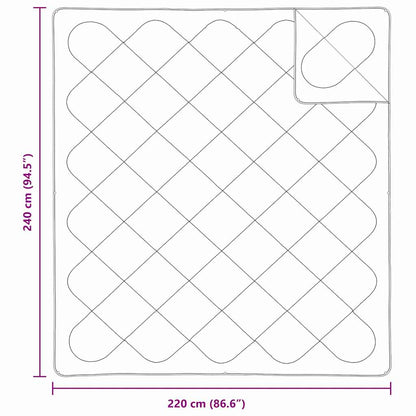 Duvet 2-in-1 Bianco 240 x 220 x 8 cm Poliestere | homemem39