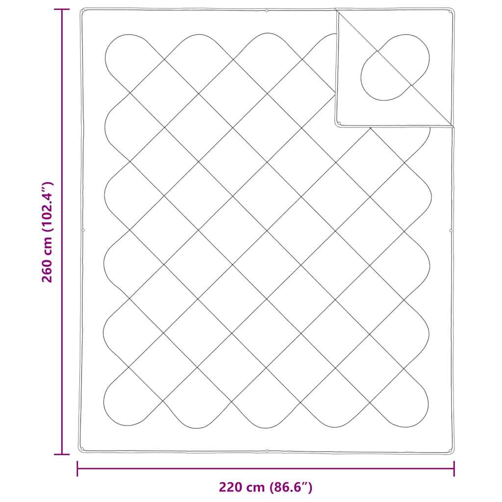 Duvet 2-in-1 Bianco 260 x 220 x 10 cm Poliestere | homemem39