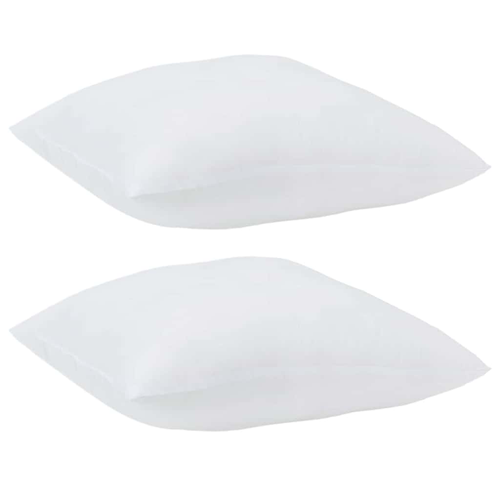 Cuscino con cuscino 2 pcs Bianco 41 x 40 x 20 cm Poliestere | homemem39