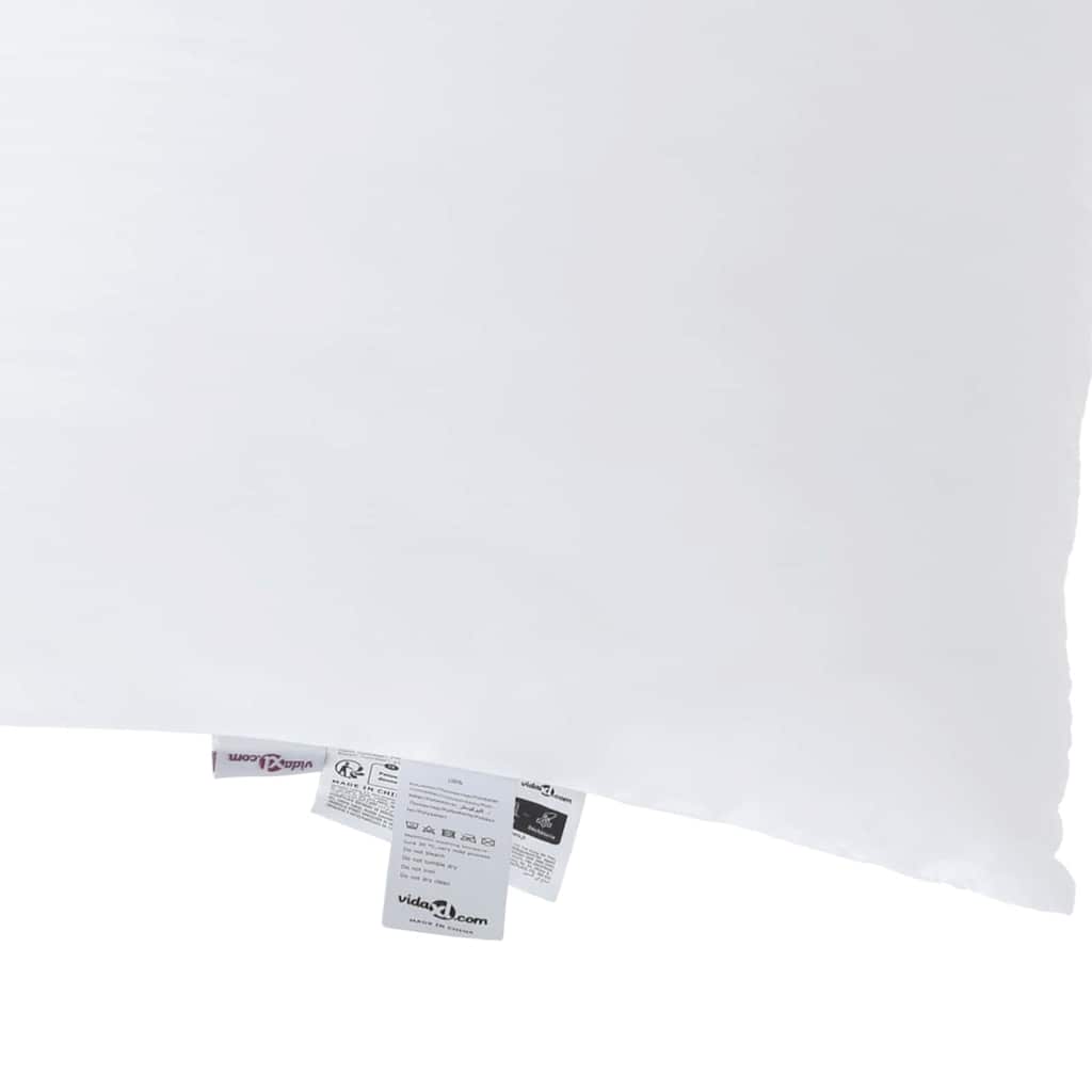 Cuscino 2 pz 61 x 41 x 20 cm Poliestere Bianco
