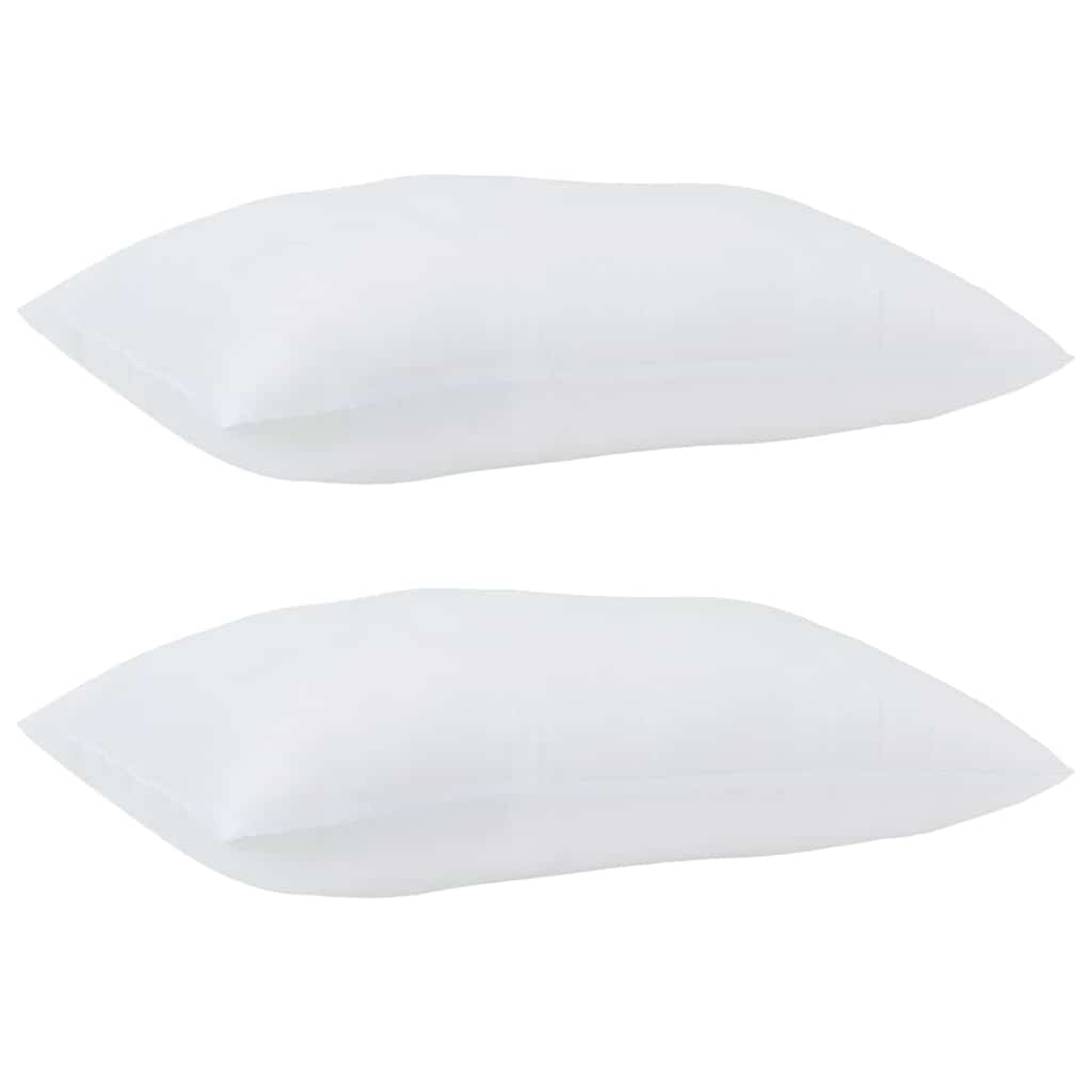 Cuscino 2 pz 61 x 41 x 20 cm Poliestere Bianco