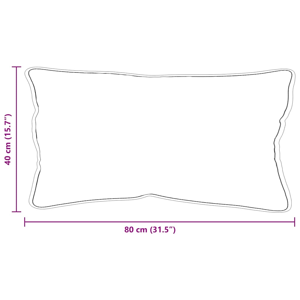 Cuscino con cuscino 2 pcs Bianco 81 x 42 x 20 cm Poliestere | homemem39