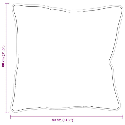 Cuscino con cuscino 2 pcs Bianco 80 x 80 x 20 cm Poliestere | homemem39