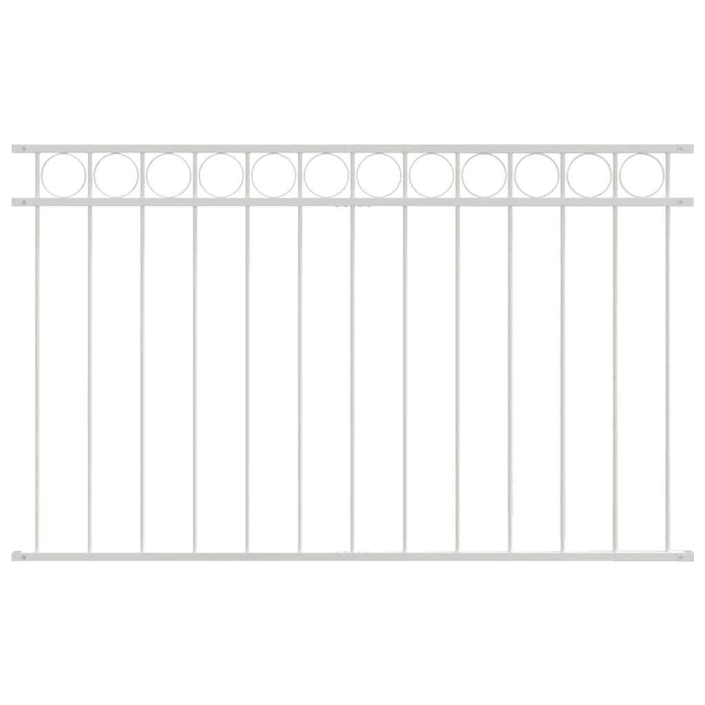 Elemento Recinzione ASSEN Bianco 170 x 80 cm Acciaio | homemem39