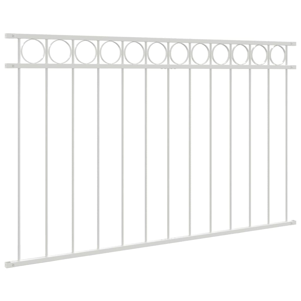 Elemento Recinzione ASSEN Bianco 170 x 80 cm Acciaio | homemem39