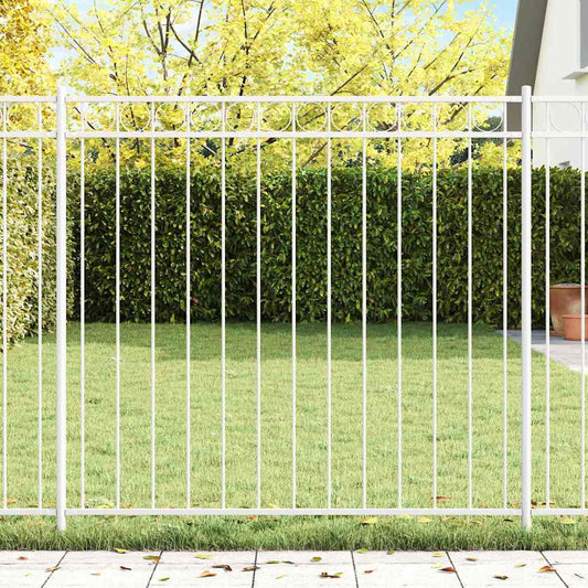 Elemento Recinzione ASSEN Bianco 170 x 120 cm Acciaio | homemem39