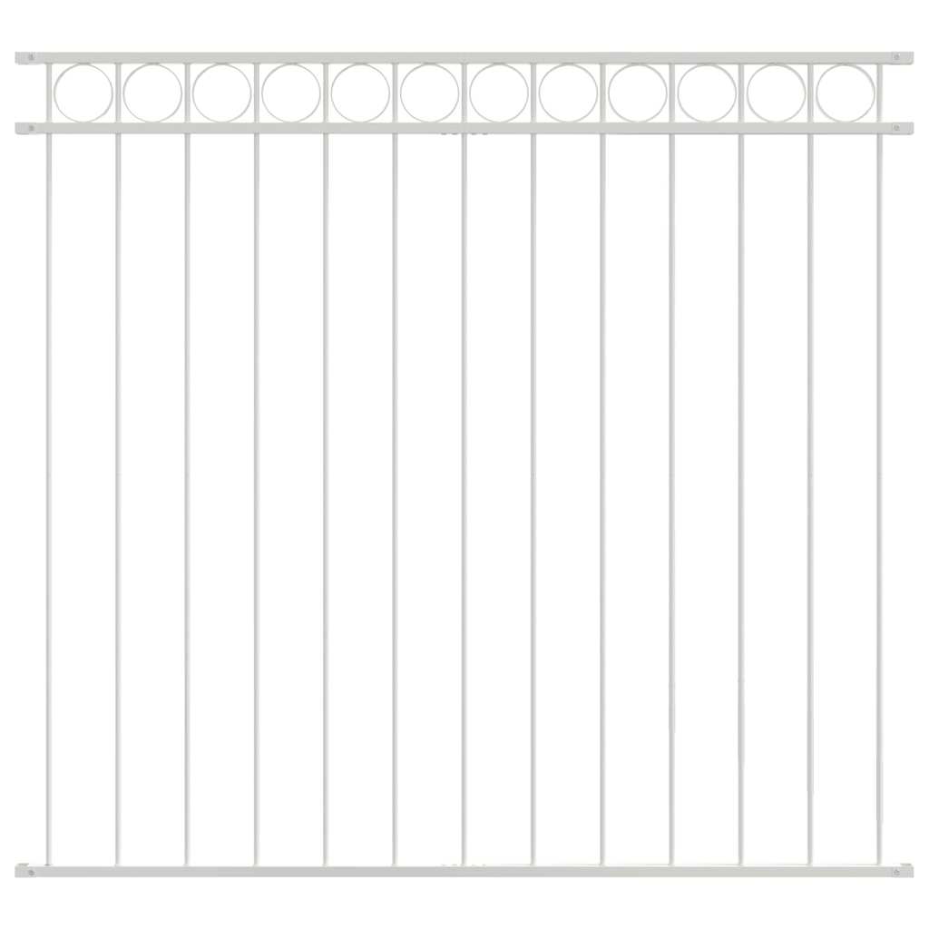 Elemento Recinzione ASSEN Bianco 170 x 120 cm Acciaio | homemem39