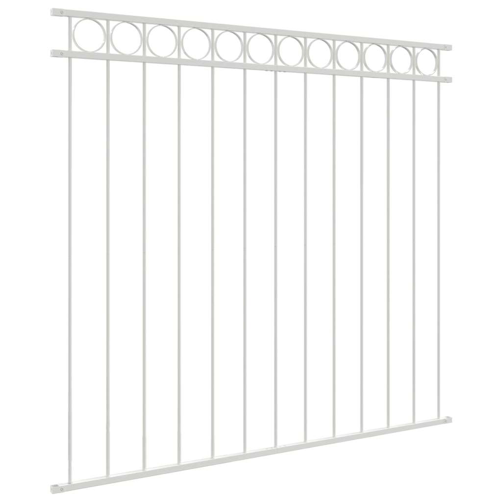 Elemento Recinzione ASSEN Bianco 170 x 120 cm Acciaio | homemem39