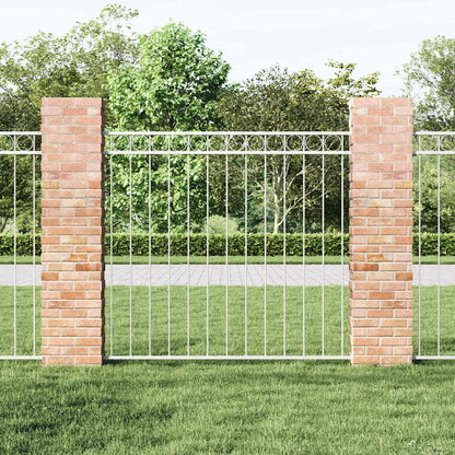 Elemento Recinzione ASSEN Bianco 170 x 150 cm Acciaio