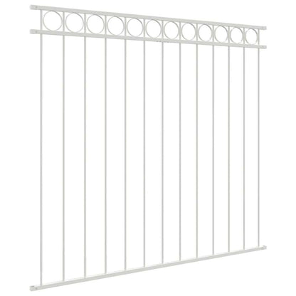 Elemento Recinzione ASSEN Bianco 170 x 150 cm Acciaio | homemem39