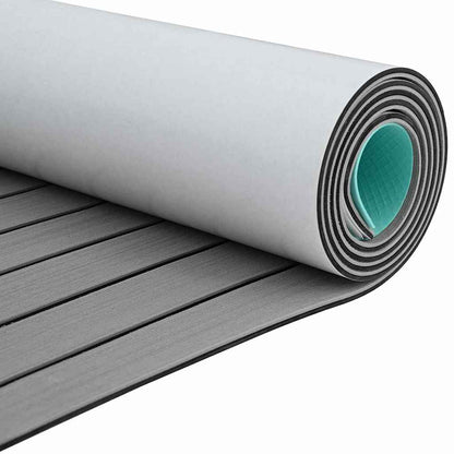 Pavimento per Barca grigio chiaro e nero 240 x 90 cm