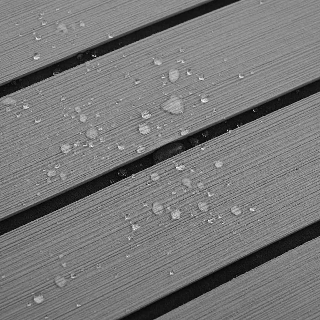 Pavimento per Barca grigio chiaro e nero 240 x 90 cm