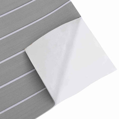 Pavimento per Barca Grigio chiaro e bianco 240 x 90 cm