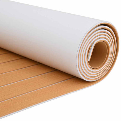 Pavimento per Barca Marrone e bianco 240 x 60 cm Schiuma EVA