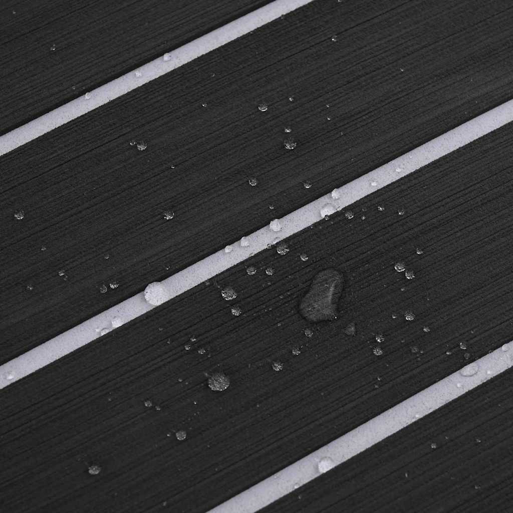 Pavimento per Barca grigio scuro e bianco 240 x 60 cm