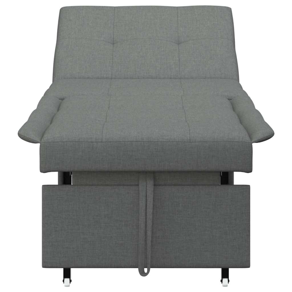 Divano letto Grigio scuro 194 x 50 x 82 cm Legno compensato