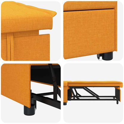 Divano letto Giallo Scuro 194 x 50 x 82 cm Legno compensato