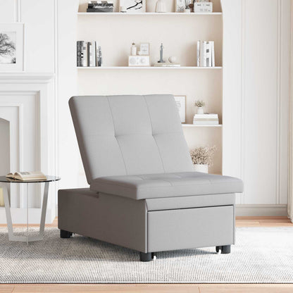 Divano Letto Estraibile Grigio 194 x 50 x 82 cm Tessuto | homemem39