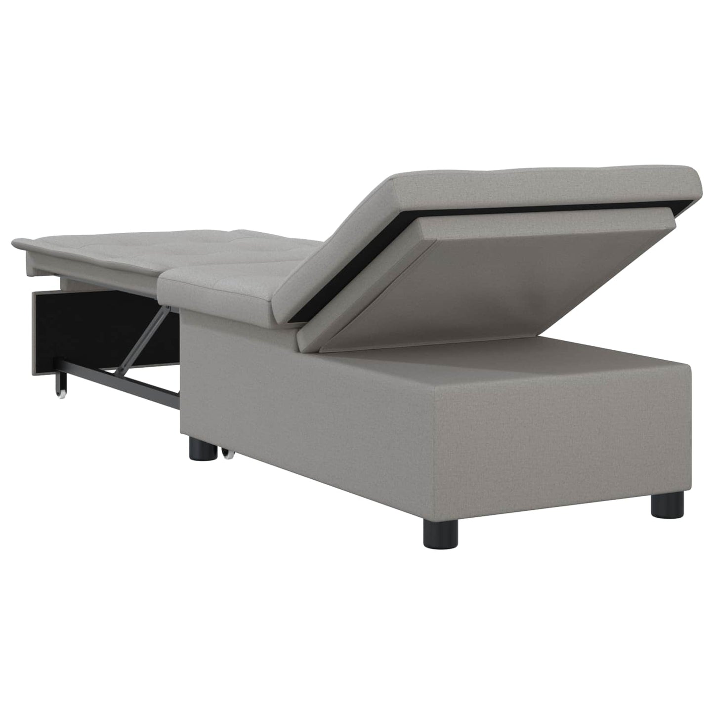Divano Letto Estraibile Grigio 194 x 50 x 82 cm Tessuto | homemem39