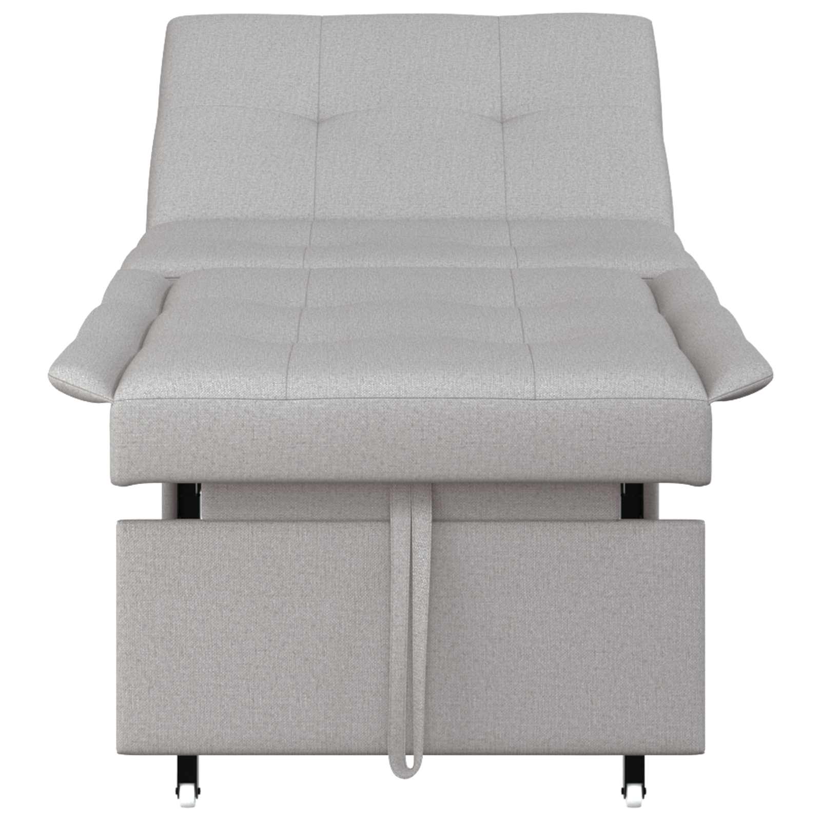 Divano Letto Estraibile Grigio 194 x 50 x 82 cm Tessuto | homemem39