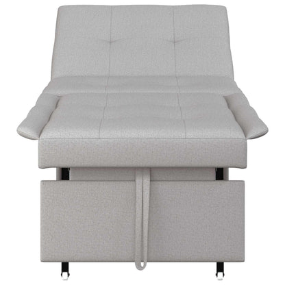 Divano Letto Estraibile Grigio 194 x 50 x 82 cm Tessuto | homemem39