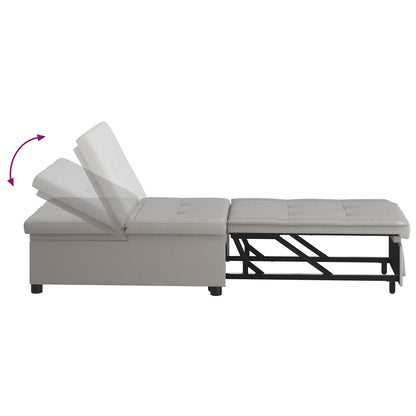 Divano Letto Estraibile Grigio 194 x 50 x 82 cm Tessuto | homemem39
