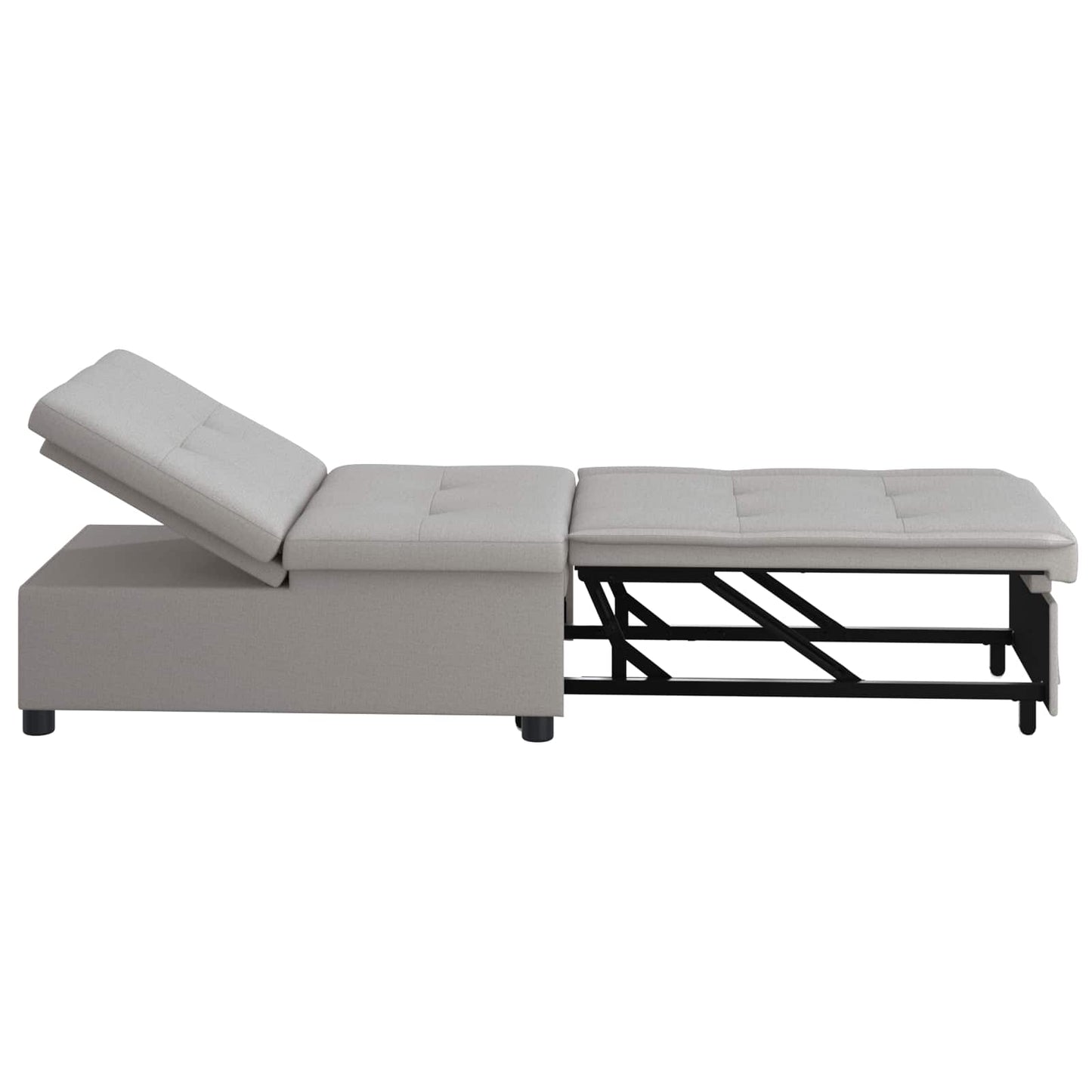 Divano Letto Estraibile Grigio 194 x 50 x 82 cm Tessuto | homemem39