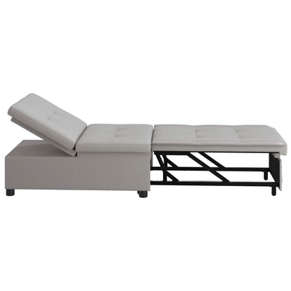 Divano Letto Estraibile Grigio 194 x 50 x 82 cm Tessuto | homemem39
