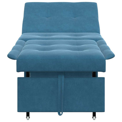 Divano letto Blu 194 x 67 x 82 cm Velluto
