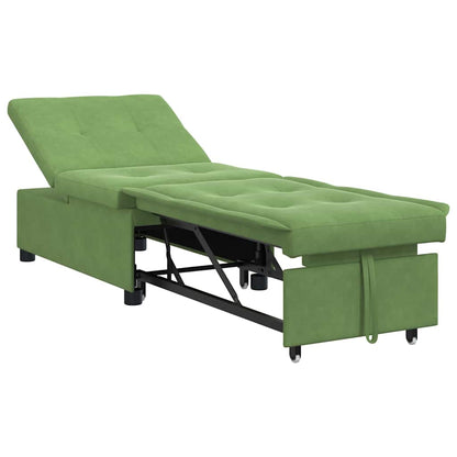 Divano letto Verde chiaro 194 x 67 x 82 cm Velluto | homemem39