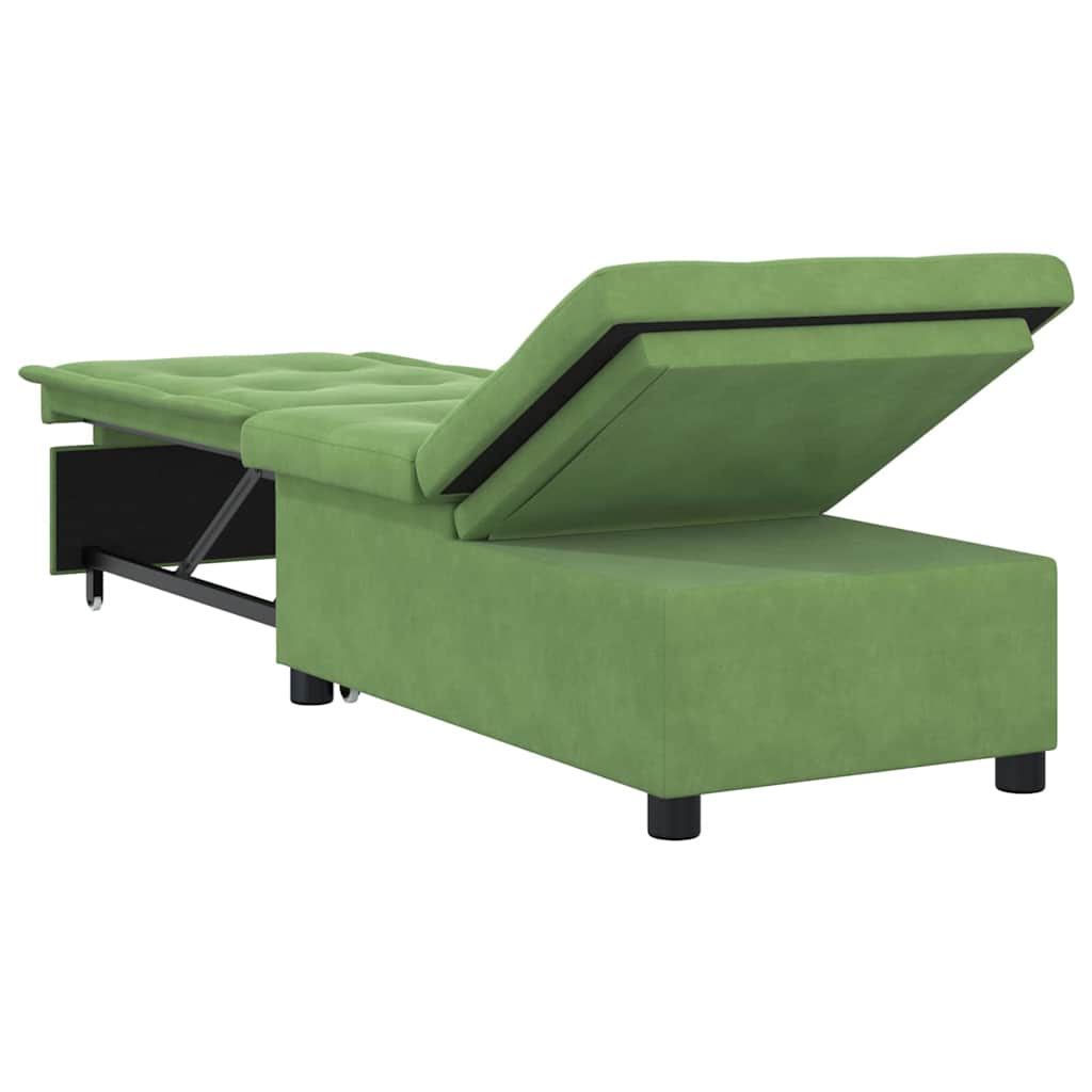 Divano letto Verde chiaro 194 x 67 x 82 cm Velluto