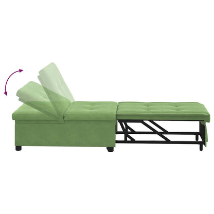 Divano letto Verde chiaro 194 x 67 x 82 cm Velluto | homemem39