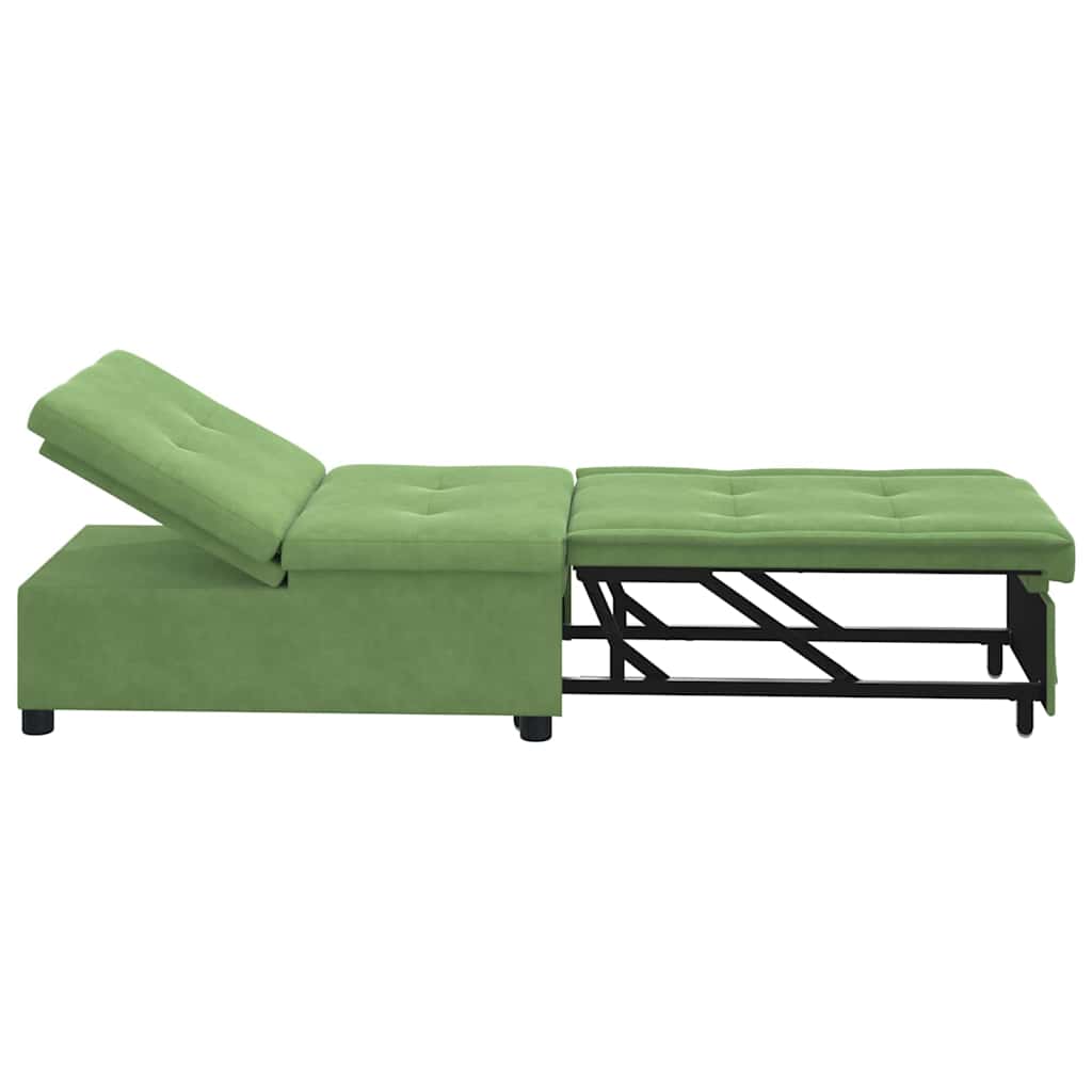 Divano letto Verde chiaro 194 x 67 x 82 cm Velluto