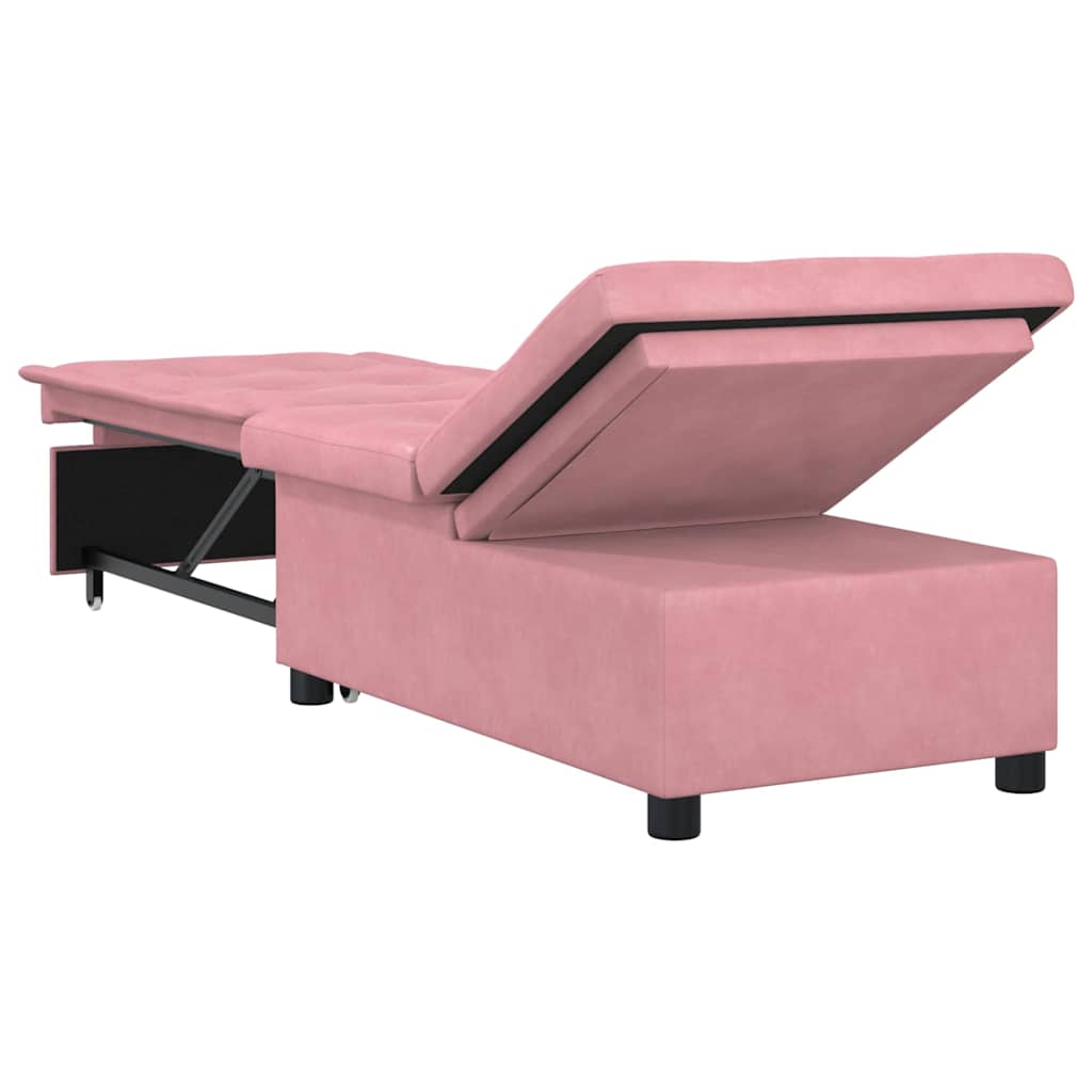 Divano letto Rosa 194 x 67 x 82 cm Velluto