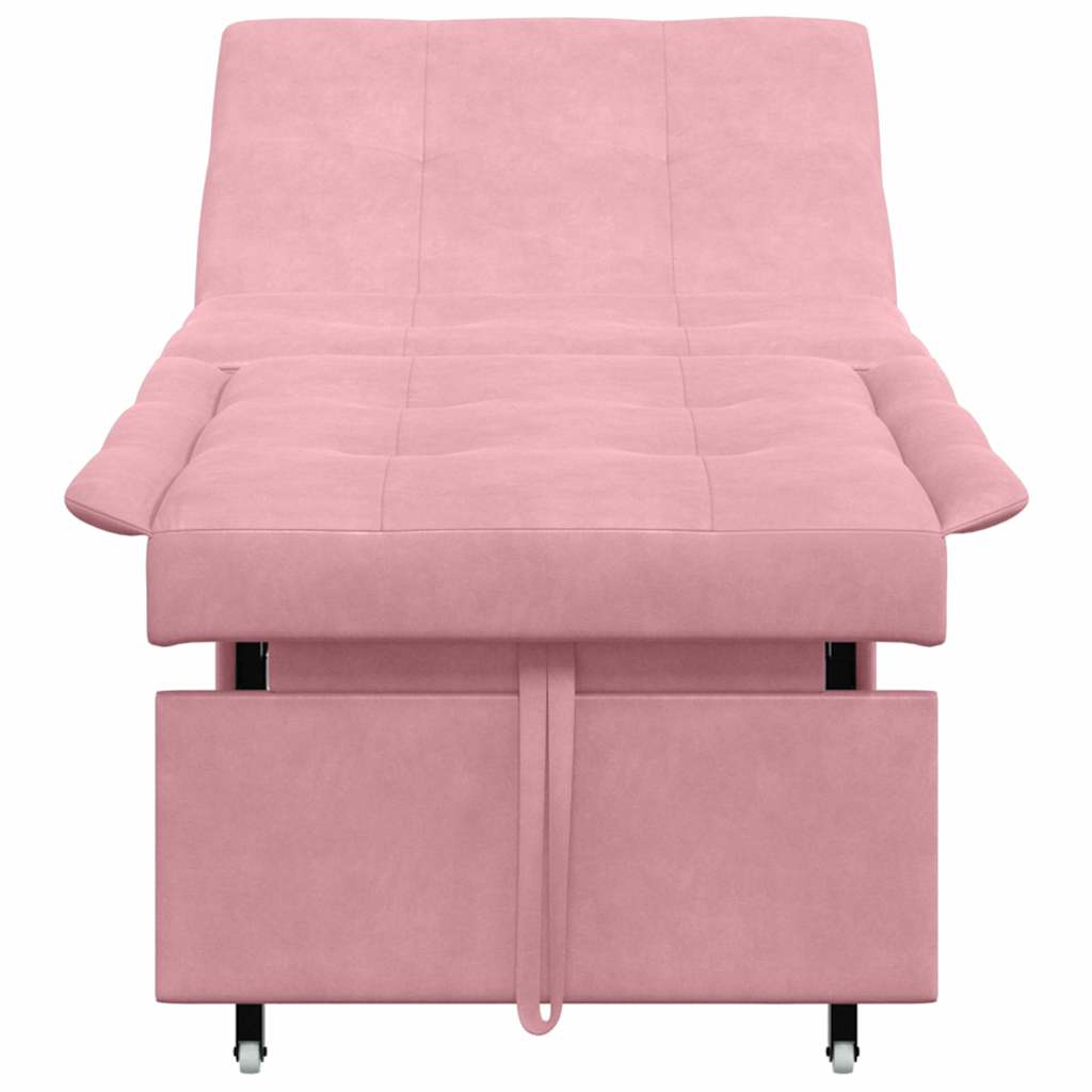 Divano letto Rosa 194 x 67 x 82 cm Velluto