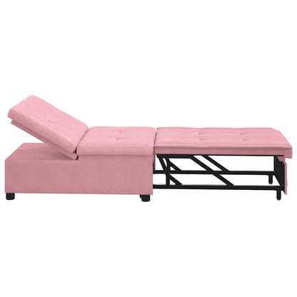 Divano letto Rosa 194 x 67 x 82 cm Velluto