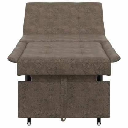 Divano letto Grigio scuro 194 x 67 x 82 cm Tessuto Huahua