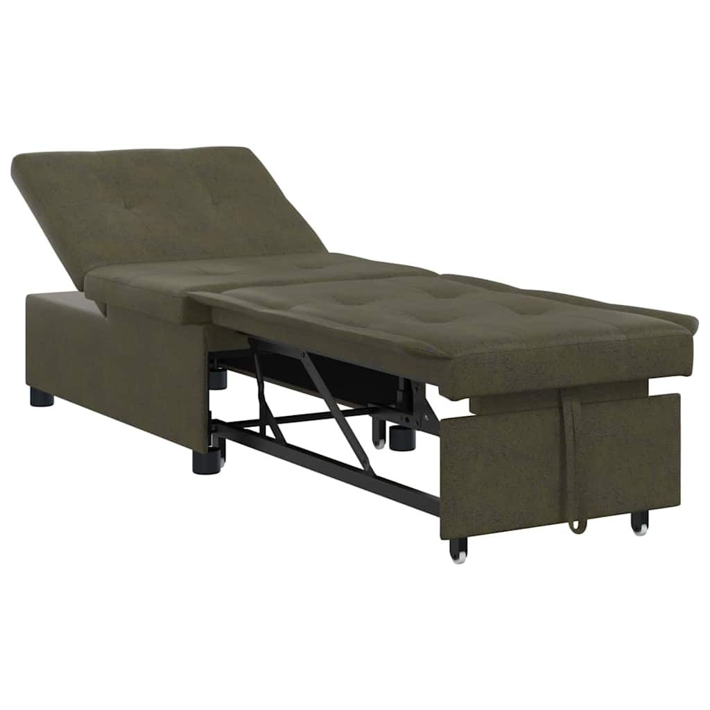 Divano letto Verde militare 194 x 67 x 82 cm Tessuto Huahua